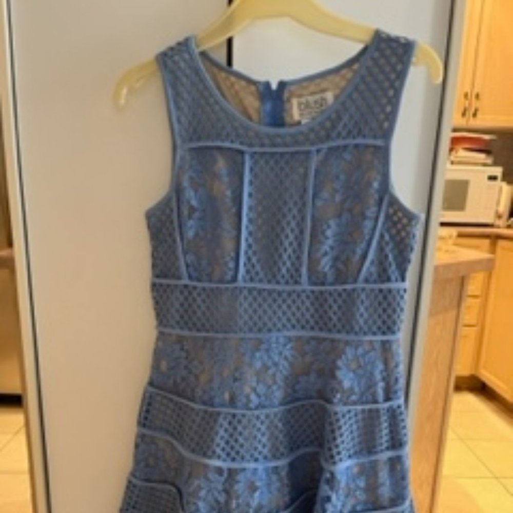 Girls size 16 light blue party dress